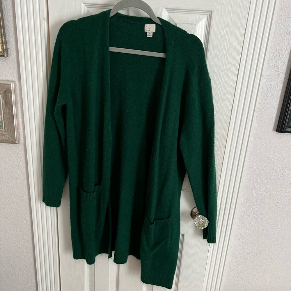 Emerald green cardigan